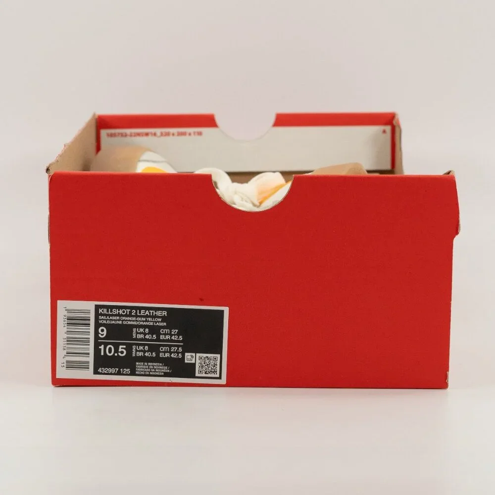 Nike Killshot 2 Leather 'Sail Laser Orange Gum' 432997-125 Multi Size